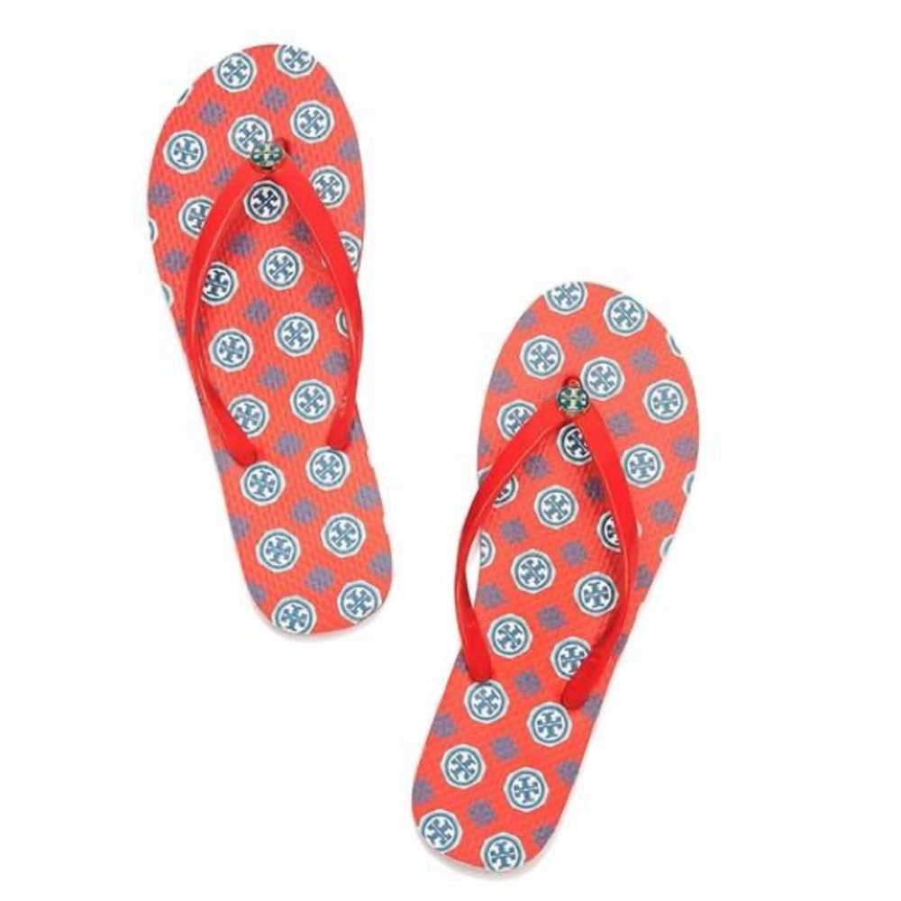 Tory Burch Samba Compass Flip Flops